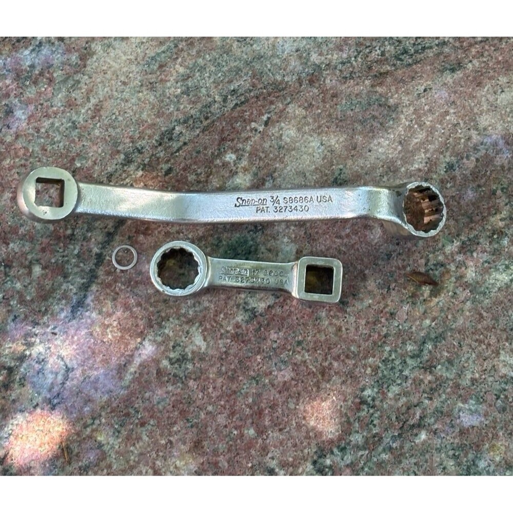 Lot of 2 Snap On 1/2” Drive 12 Point Camber Caster Tool S6006 S8686A